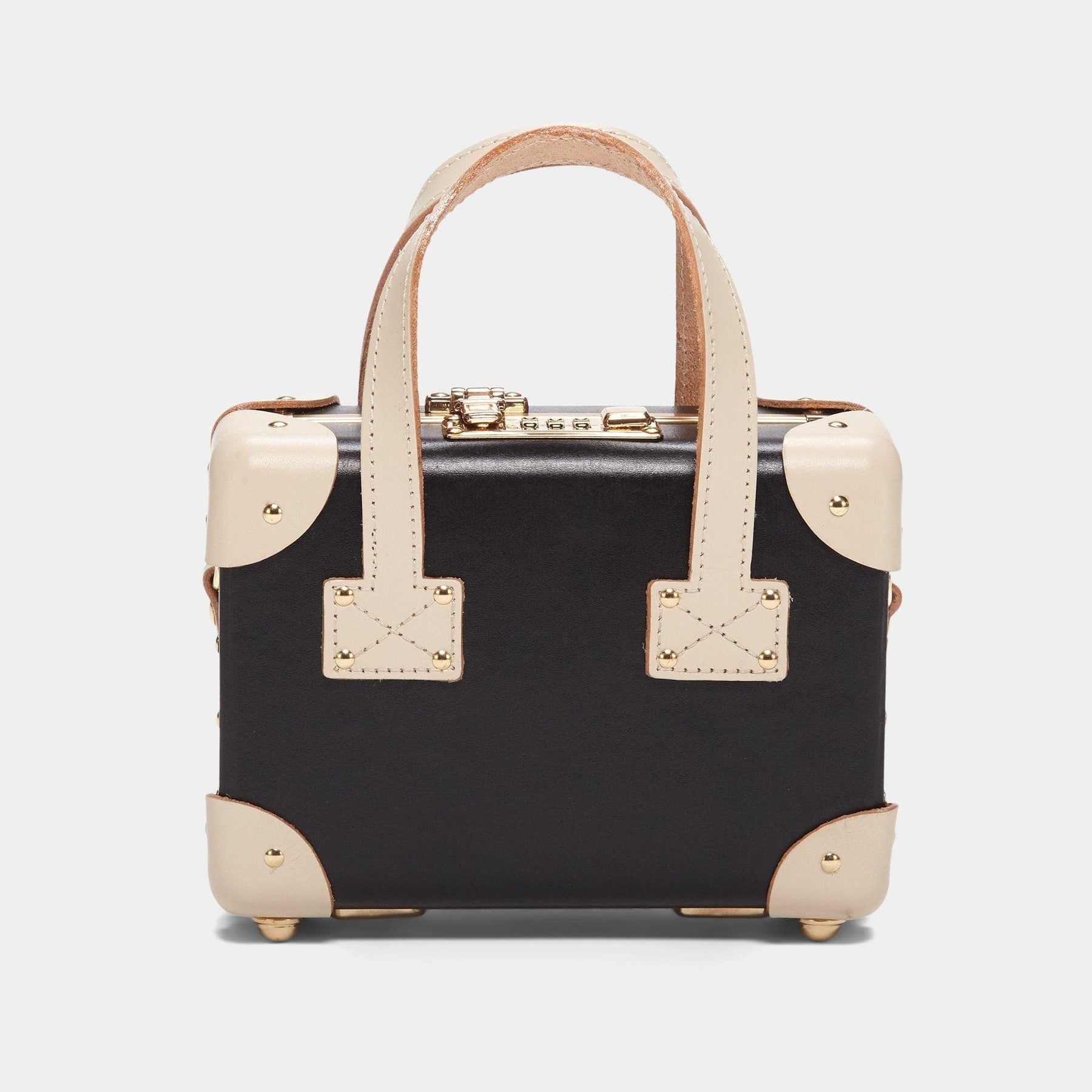 Product view of the mini Starlet fibreboard suitcase in black