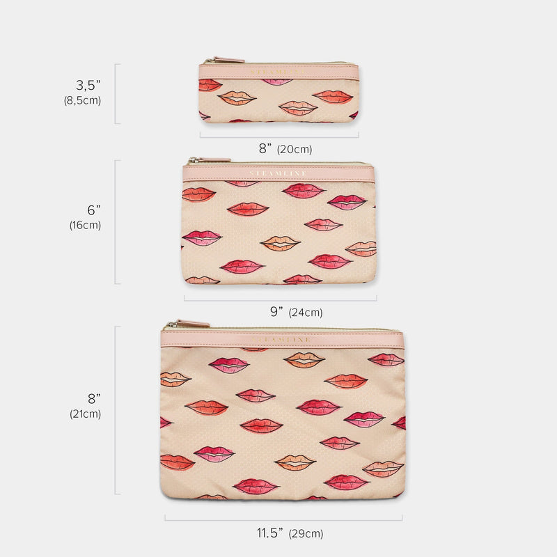 The Lip Print - Cosmetic Case Set