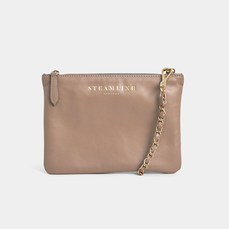 The Navigator - Stone Crossbody Clutch