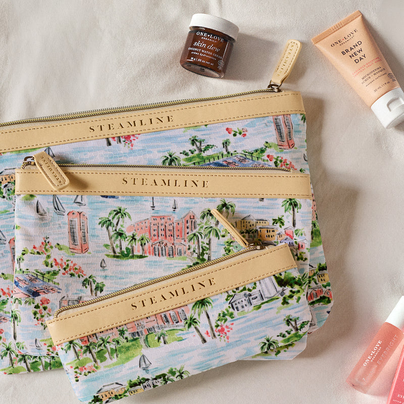The Hamilton Princess Bermuda x SteamLine - Cosmetic Case Set