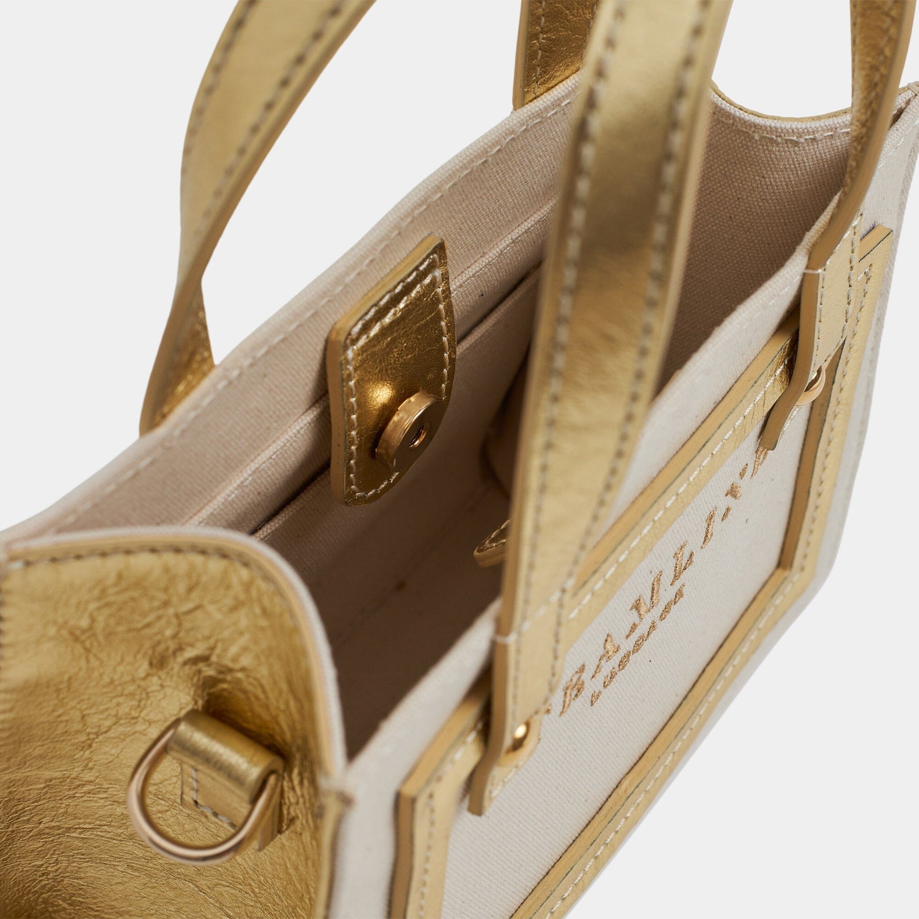 The Navigator - Gold Micro Tote