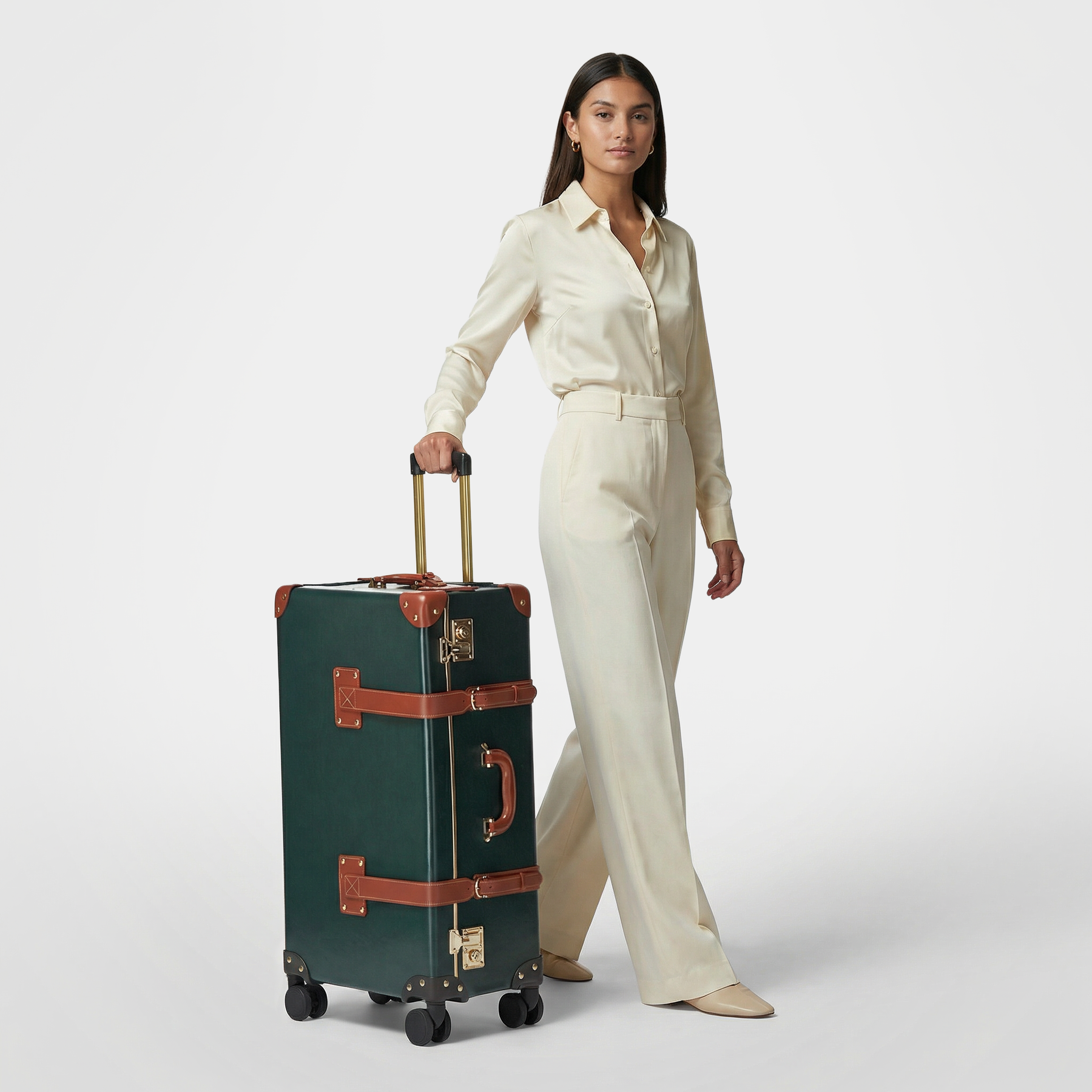 The Diplomat - Hunter Green Check In Spinner