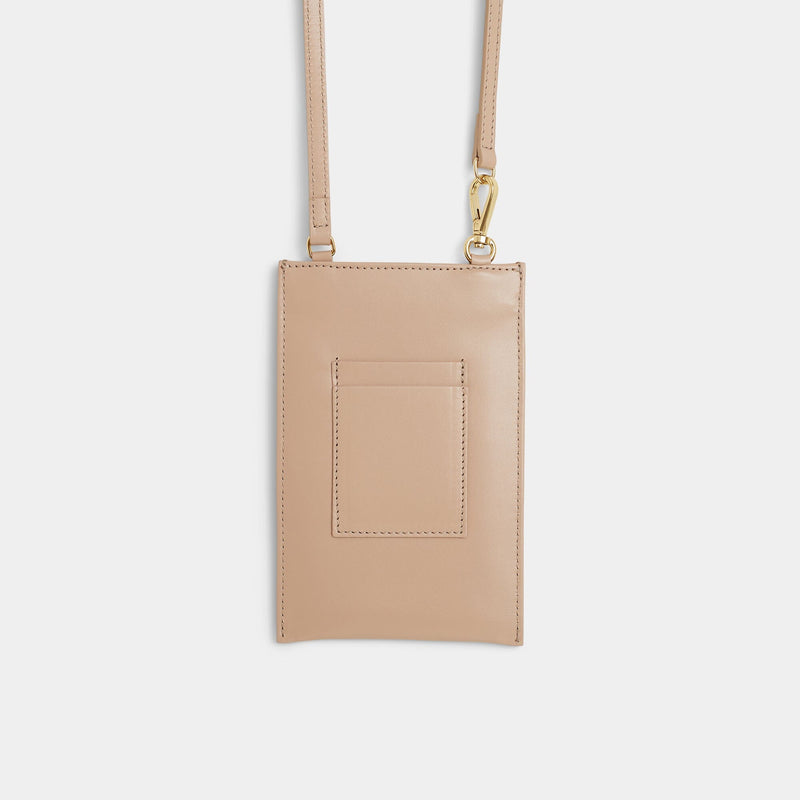 The Navigator - Stone Crossbody Phone Bag