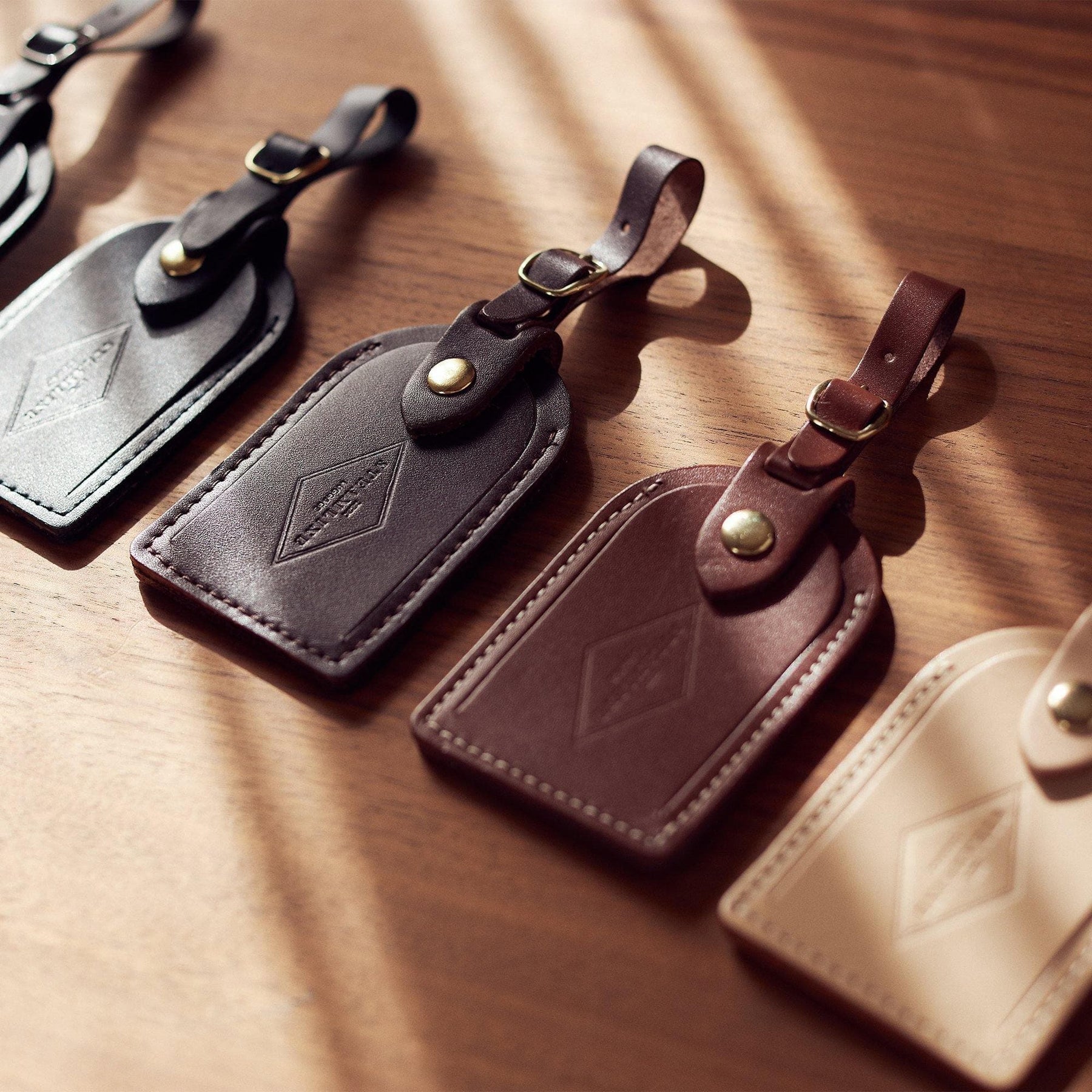 Nude Leather - Luggage Tag Accessories Steamline Luggage 