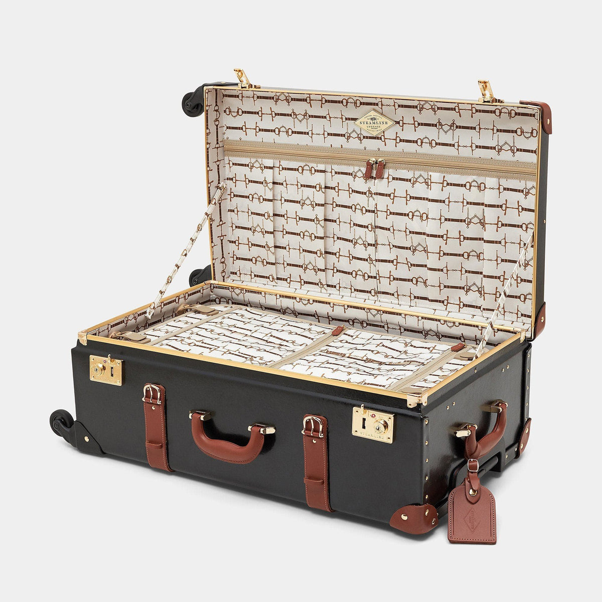 The Diplomat - Black Check In Spinner Check In Spinner Steamline Luggage 