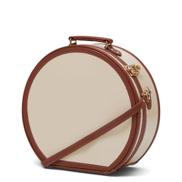 The Diplomat - Cream Hatbox Large Hatbox Large Steamline Luggage 