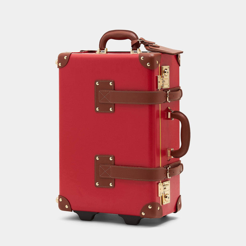 The Diplomat - Red Carryon Carryon Steamline Luggage 