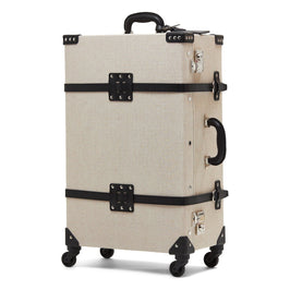 The Editor - Black Check In Spinner Spinner Steamline Luggage 