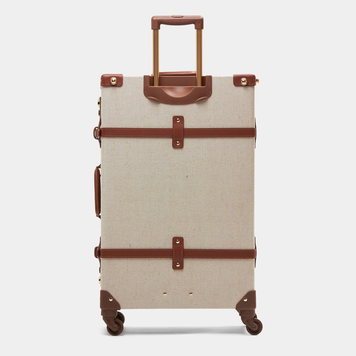 The Editor - Brown Check In Spinner Spinner Steamline Luggage 