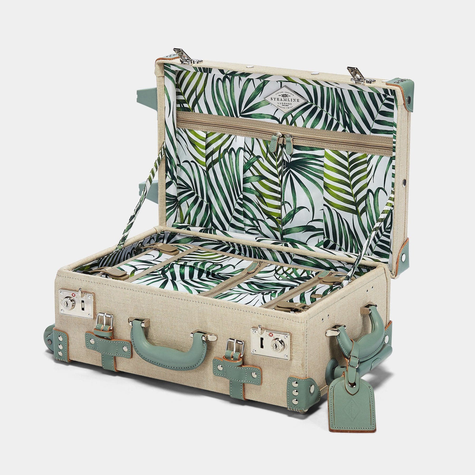 The Editor - Sea Green Carryon Carryon Steamline Luggage 