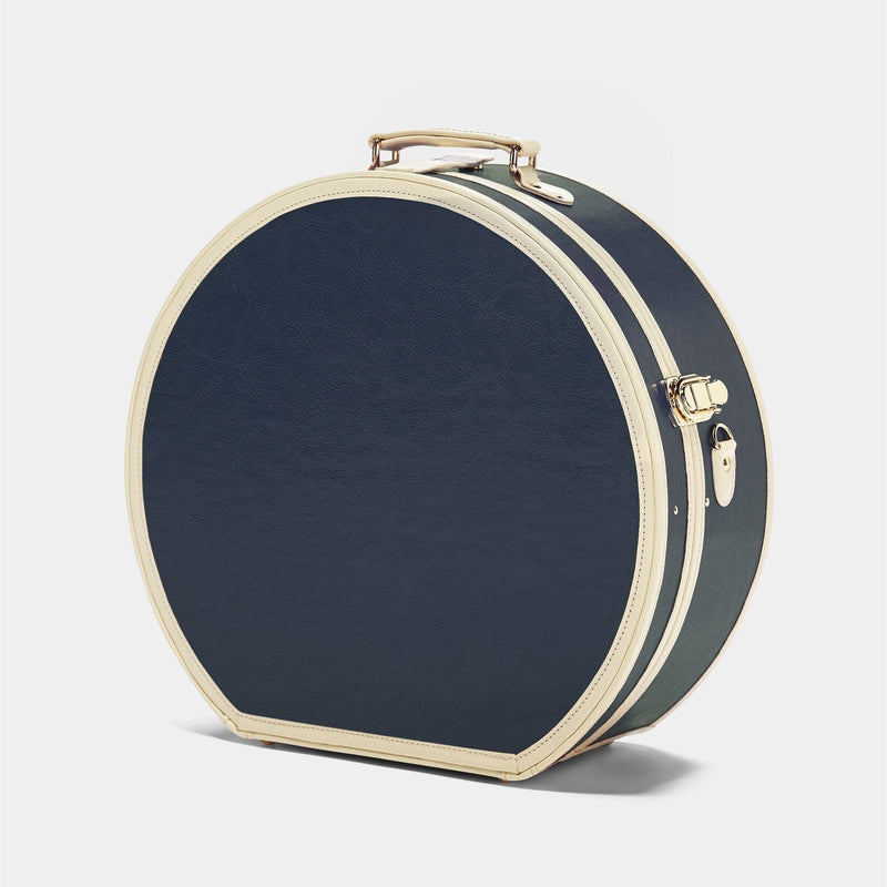 The Entrepreneur - Navy Deluxe Hatbox Hatbox Deluxe Steamline Luggage 