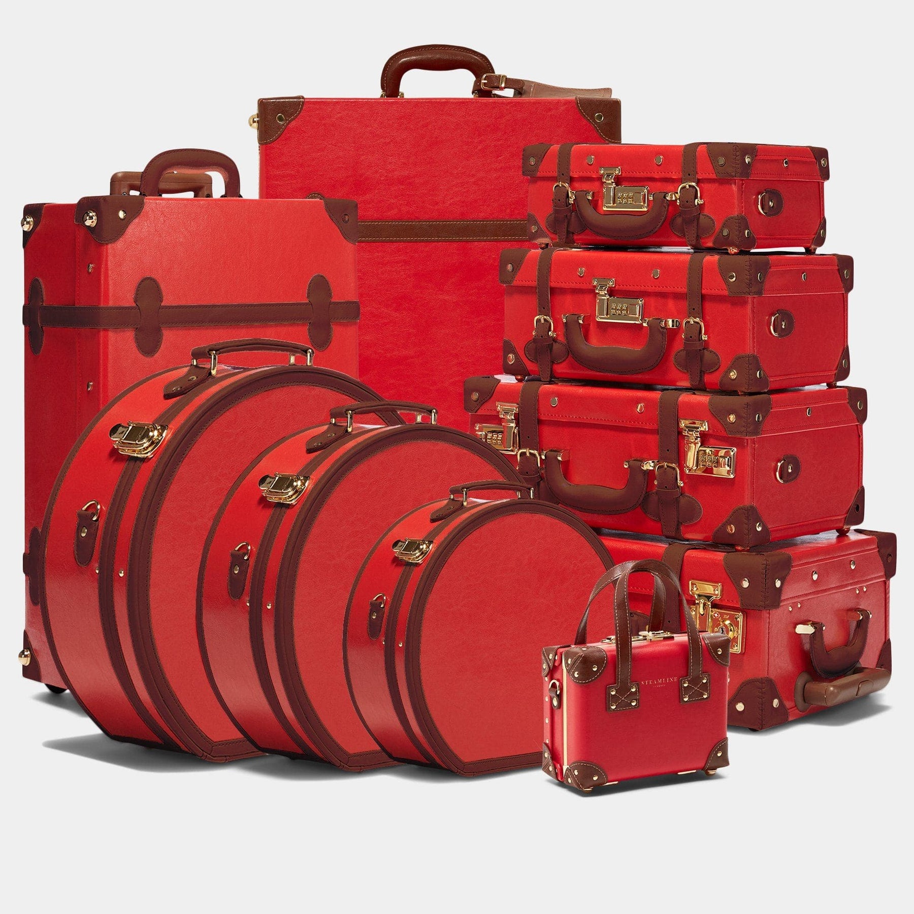 The Entrepreneur - Red Mini Mini Steamline Luggage 