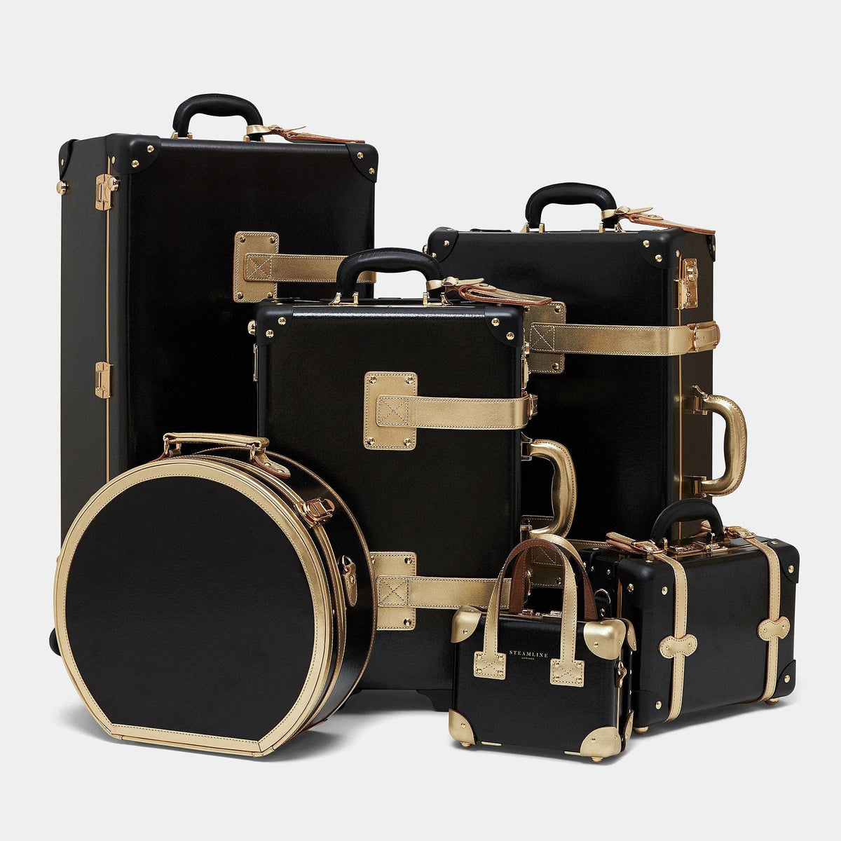 The Soprano - Black Hatbox Large Hatbox Large Steamline Luggage 