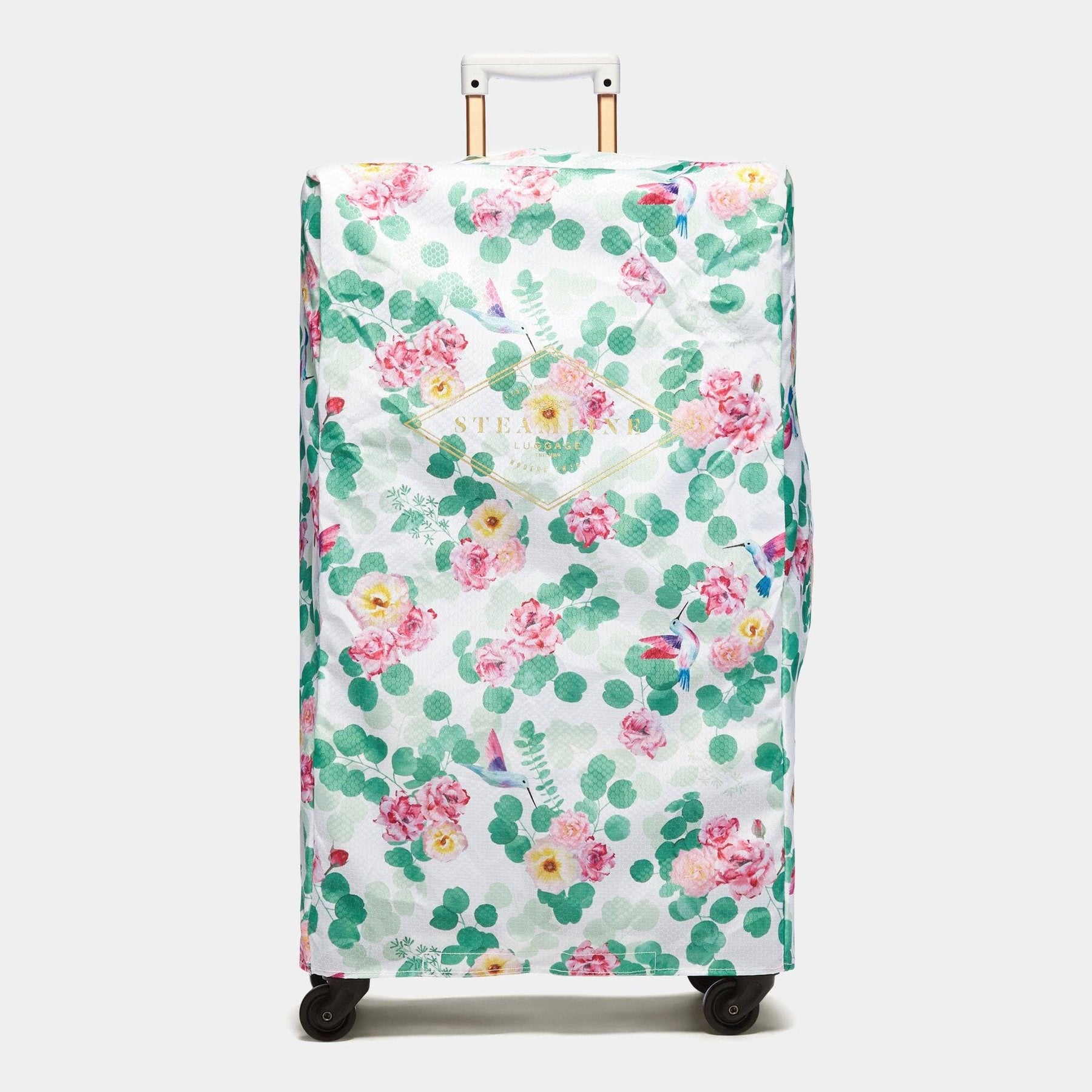 The Floral Protective Cover - Spinner Size Protective Cover Steamline Luggage 