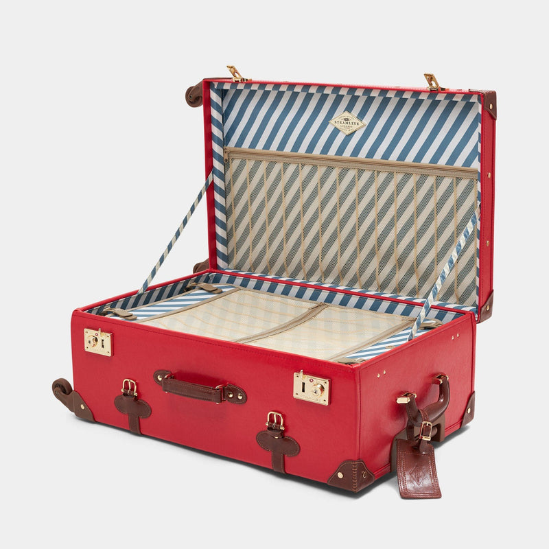 The Entrepreneur - Red Check In Spinner Spinner Steamline Luggage 